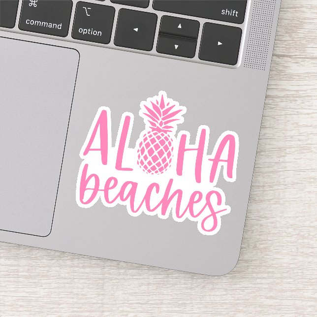 Pink | Aloha Beaches Tropical Summer Pineapple (Detail)