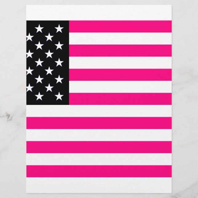 pink american flag (Front)