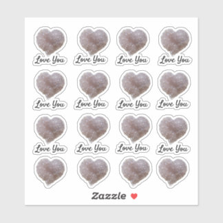 Pink Amethyst Crystal Heart Love You
