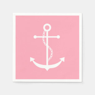 Pink Anchor Napkin