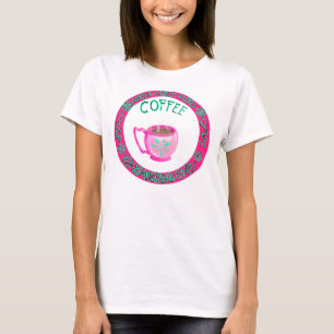 Pink and Aqua Coffee Mug Loose-Fit T-Shirt