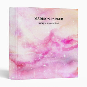 Pink And Beige Background Binder
