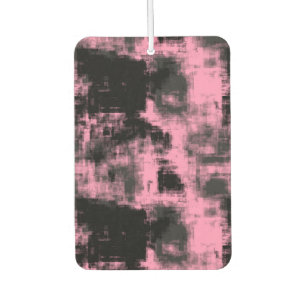 pink and black abstract air freshener