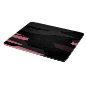 pink and black abstract  cutting board