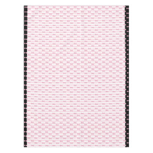 Pink and Black  Bows Cloth Tablecloth