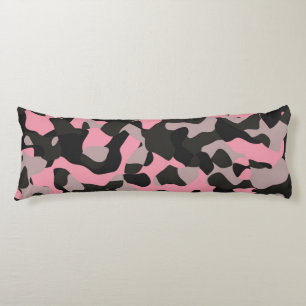 Pink and Black Camo Body Pillow