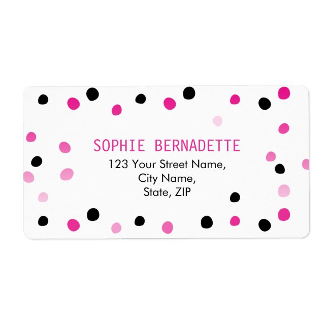 Pink and Black Dots (Front)