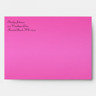 Pink and Black Envelope for 5"x7" Sizes