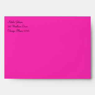 Pink and Black Envelope for 5"x7" Sizes