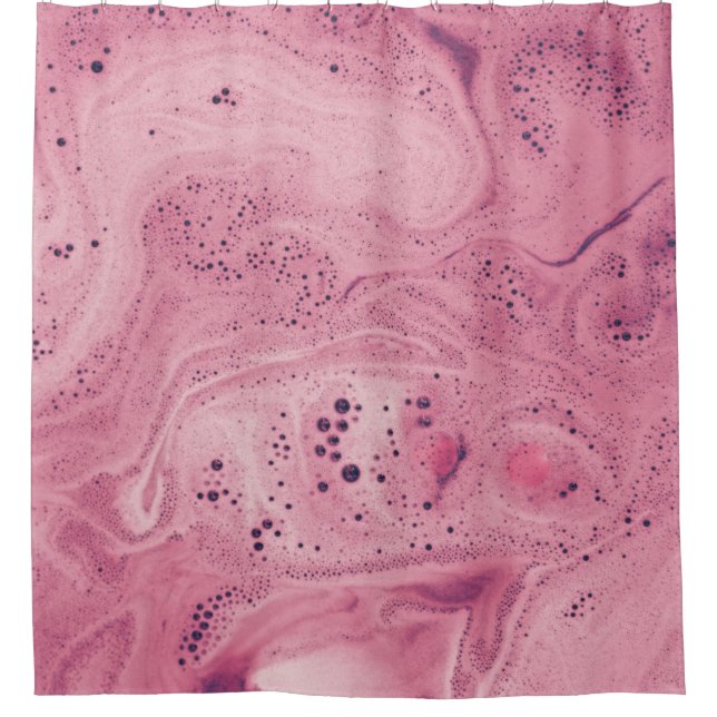 Pink and black floral textile (Front)
