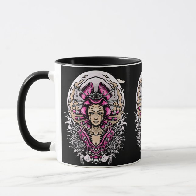 Pink and black Goth  Mug (Left)