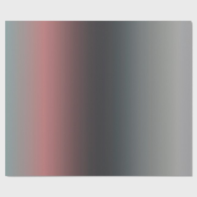  pink and black gradient, Ombre. Wrapping Paper (Flat)
