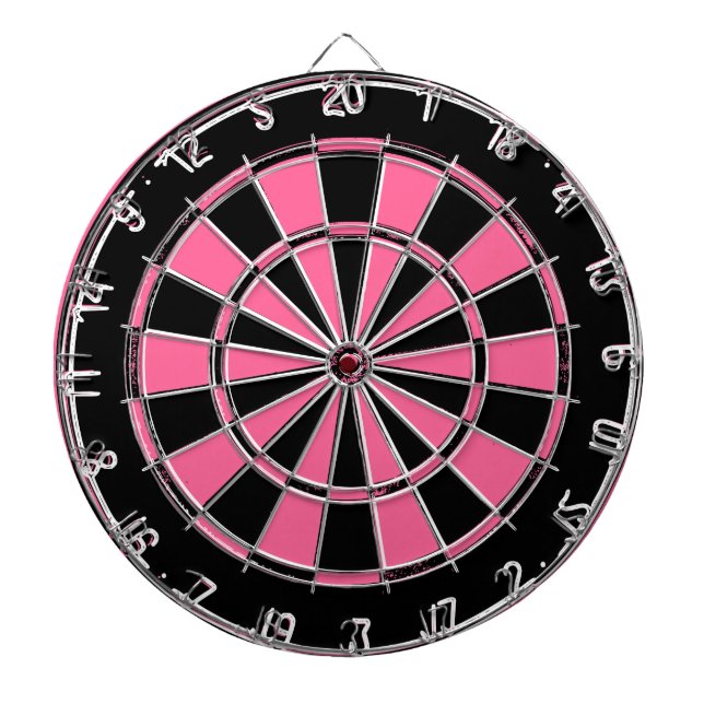 Pink and black ladies dartboard (Front)