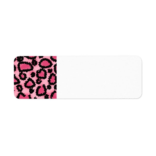 Pink and Black Leopard Print Pattern. (Front)