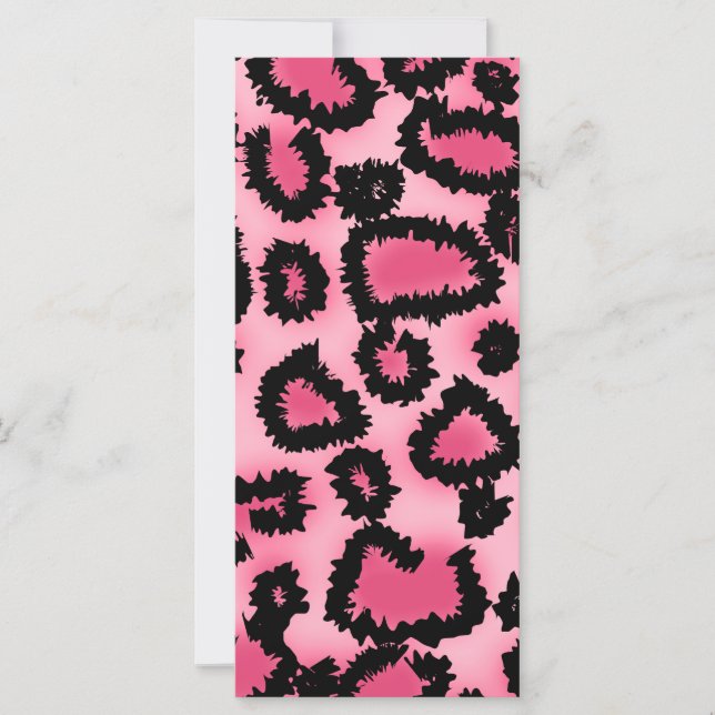Pink and Black Leopard Print Pattern. (Front)