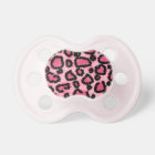 Pink and Black Leopard Print Pattern.