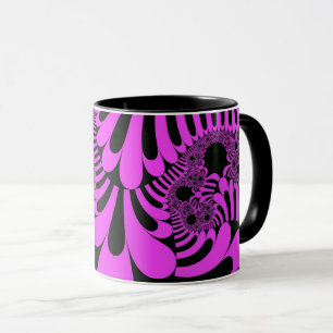 Pink and Black Mod Mug