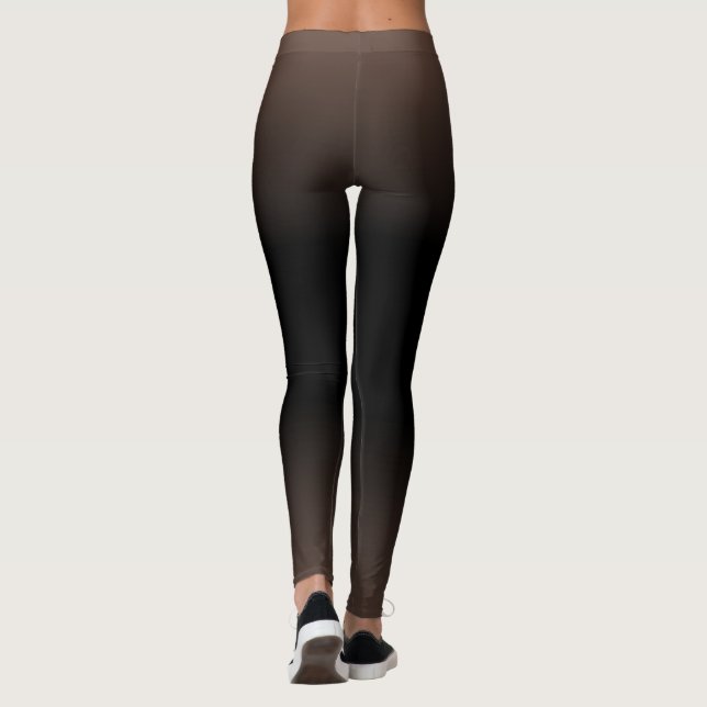 Pink and Black Modern Simple gradient for her Leggings (Back)