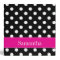 Pink and Black Polka Dot Personalized School