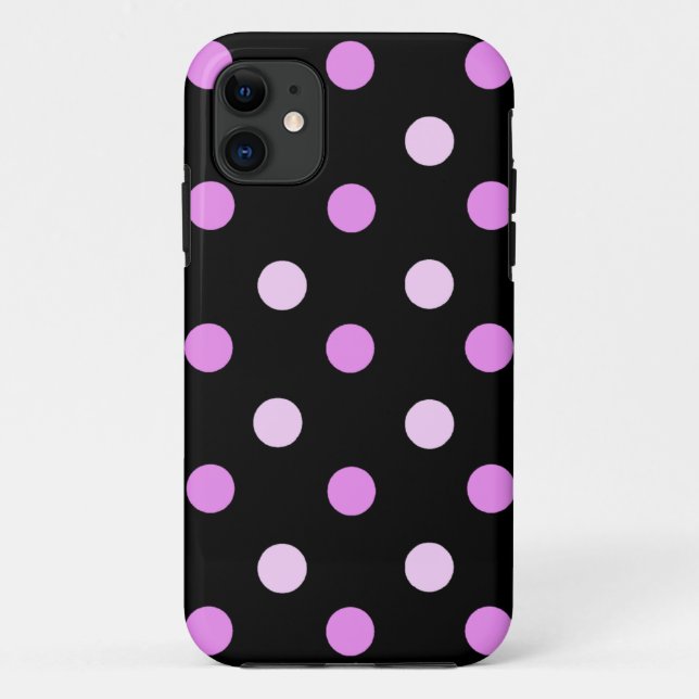 Pink and Black Polka iPhone 5 Case (Back)