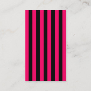 Pink and Black Stripe Background Business Card