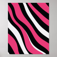 Pink and Black Zebra Stripes