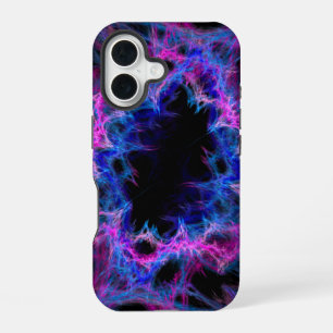 pink and blue abstract art  iPhone 16 case