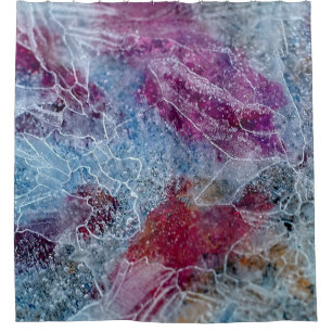 Pink and blue abstract painting