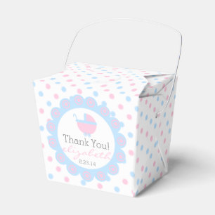 Pink and Blue-Baby Shower Favor Box