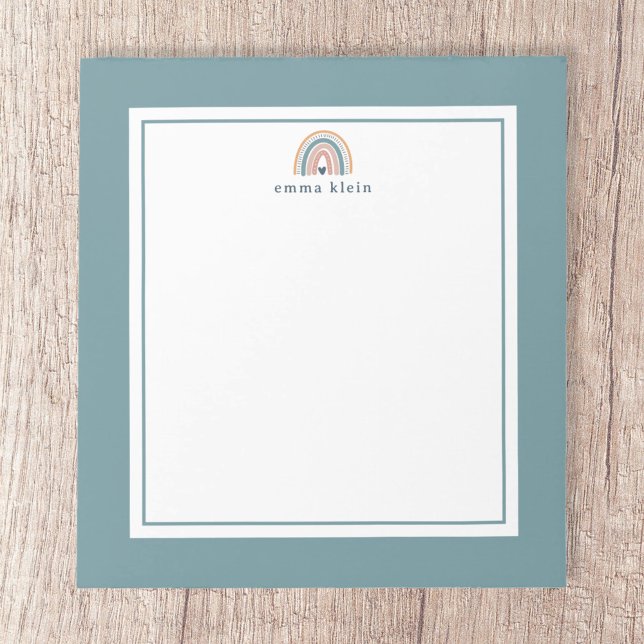 Pink and Blue Boho Rainbow Name Notepad (Creator Uploaded)