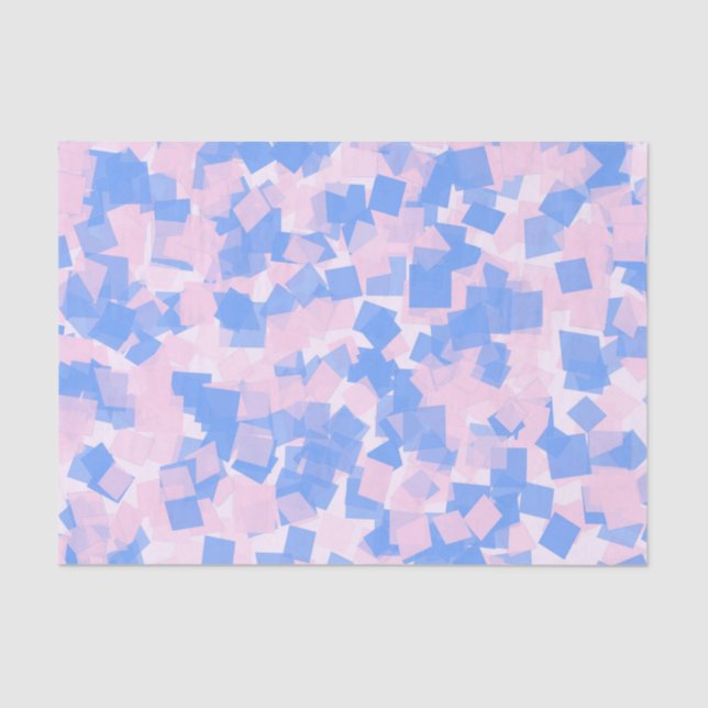 Pink and Blue Confetti Tissue Paper (Front)