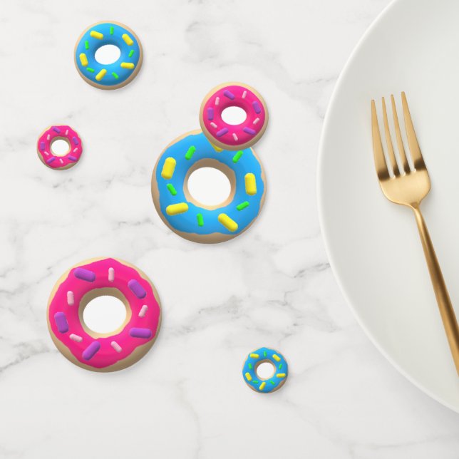 Pink and Blue Doughnuts Confetti (Group)