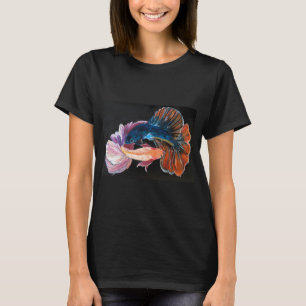 Pink and blue fighting fish T-Shirt