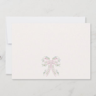 Pink and blue Floral Bridal Shower Invitation, Invitation