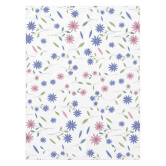 Pink and Blue Floral Seamless Pattern Tablecloth