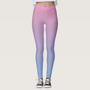 Pink and Blue Gradient Leggings