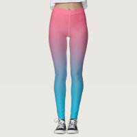 Pink and blue Gradient leggings