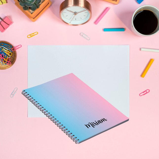 Pink And Blue Gradient  Notebook (Creator Uploaded)