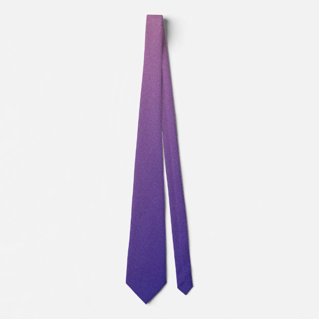 Pink and Blue Gradient Shimmer Neck Tie (Front)