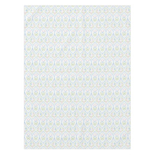 Pink and Blue Grandmillennial Tablecloth