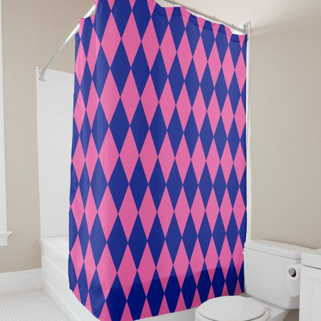 Pink and Blue Harlequin Checkered Design  (Creator Uploaded)
