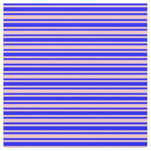Pink and Blue Lines Pattern Fabric
