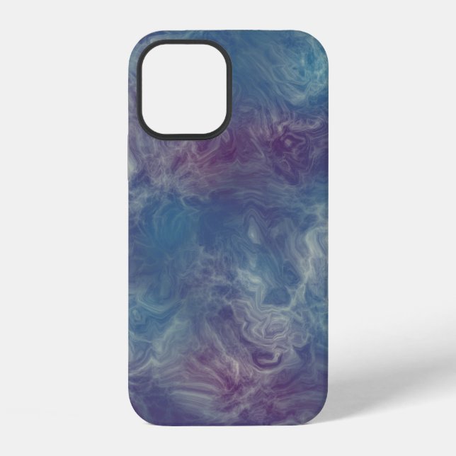 pink and blue marble iPhone case (Back)