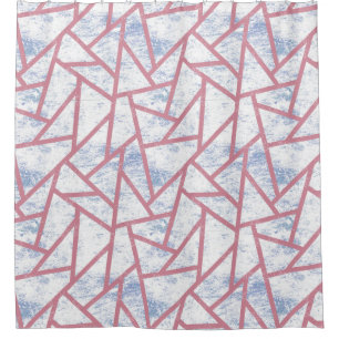 Pink and blue mosaic pattern