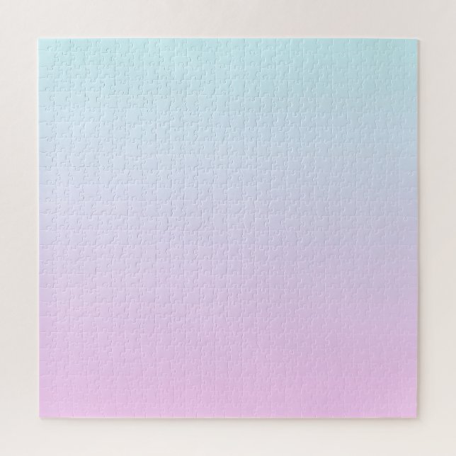 Pink and blue pastel gradient background jigsaw puzzle (Vertical)