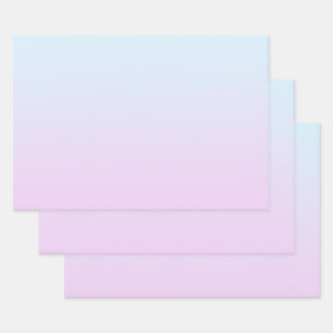 Pink and blue pastel gradient background wrapping paper sheet