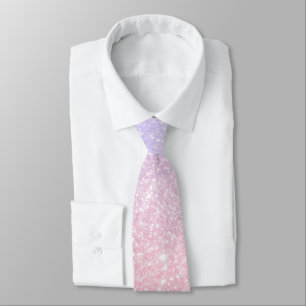 Pink And Blue Pastel Shimmery Dreamy Pattern Tie
