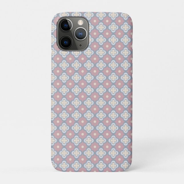 Pink and Blue Pattern Case-Mate iPhone Case (Back)