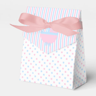 Pink and Blue Reveal Baby Shower Favor Box