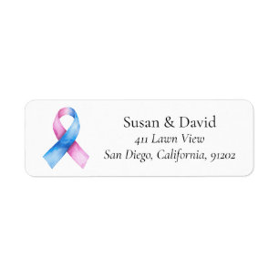 Pink and Blue Ribbon Awareness Support & Cause